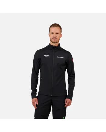 Jacheta sport  HERO MID LAYER STRETCH, cu fermoar, pentru barbati, culoare negru, marime