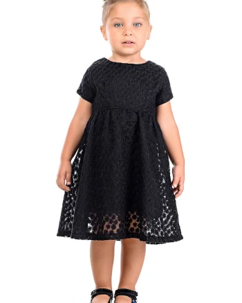 Rochie midi evazata, Negru