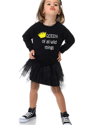 Bluza de trening din bumbac cu imprimeu text, Negru