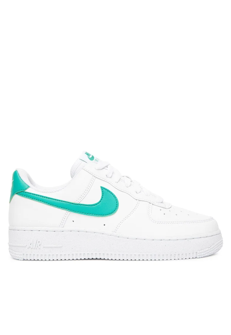 Adidasi  model Aire Force 1 07 NN D, piele naturala, alb/verde,