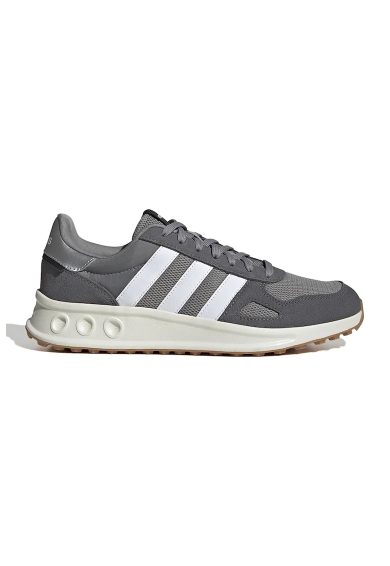 Pantofi sport Run 84 cu insertii de piele intoarsa, Gri