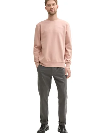 Bluza de trening cu decolteu rotund, Piersica