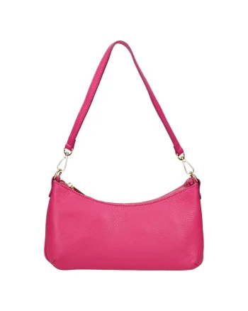 Geanta baguette de piele, Roz