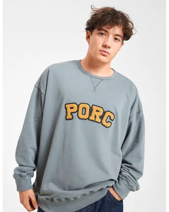 Bluza de trening unisex cu logo, Gri cenusiu
