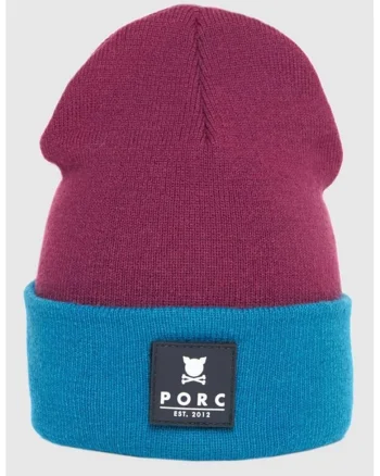 Caciula unisex cu aplicatie logo, Violet/Albastru