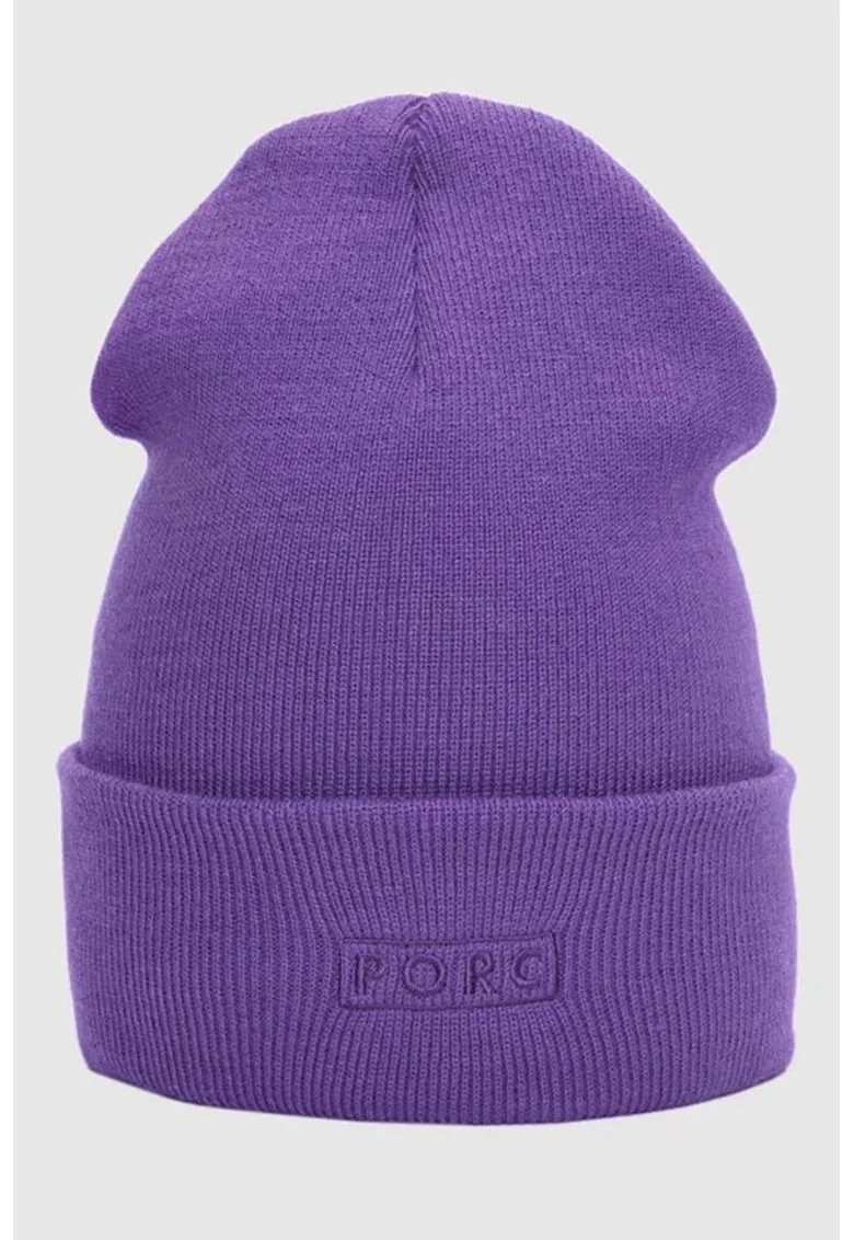 Caciula unisex cu broderie logo, Violet