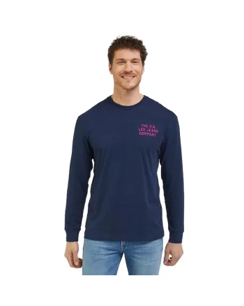 Bluza sport pentru barbati  cu maneca lunga, bumbac, bleumarin,