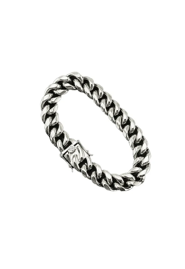 Bratara 4094B inox,  Argintiu, latime 10 mm