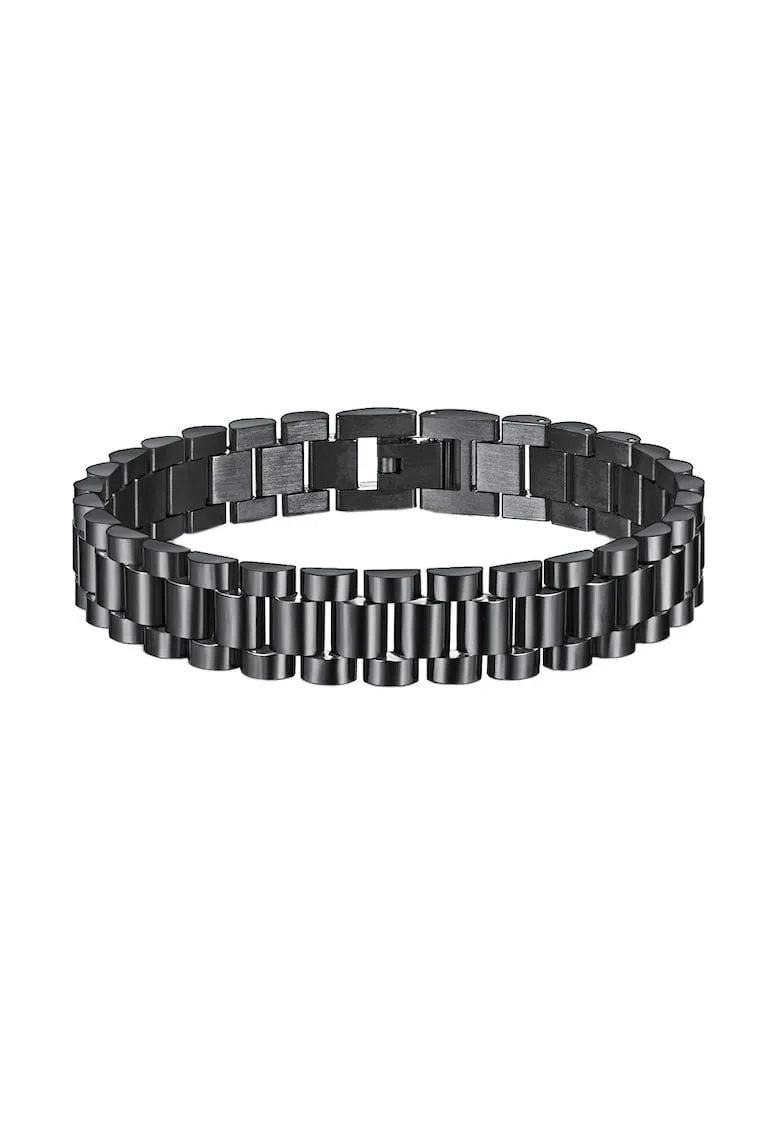 Bratara 4074A inox,  Negru, latime 12mm