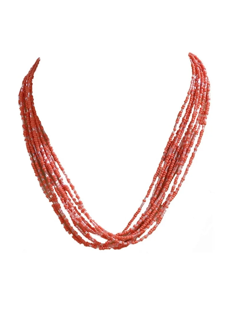 Colier Margele 6037, Coral