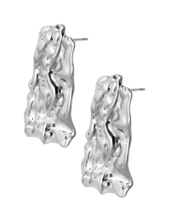 Cercei Inox 5966, Argintiu