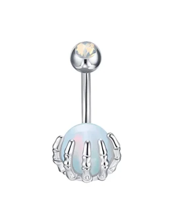 Piercing 4061 inox, Argintiu/Transparent