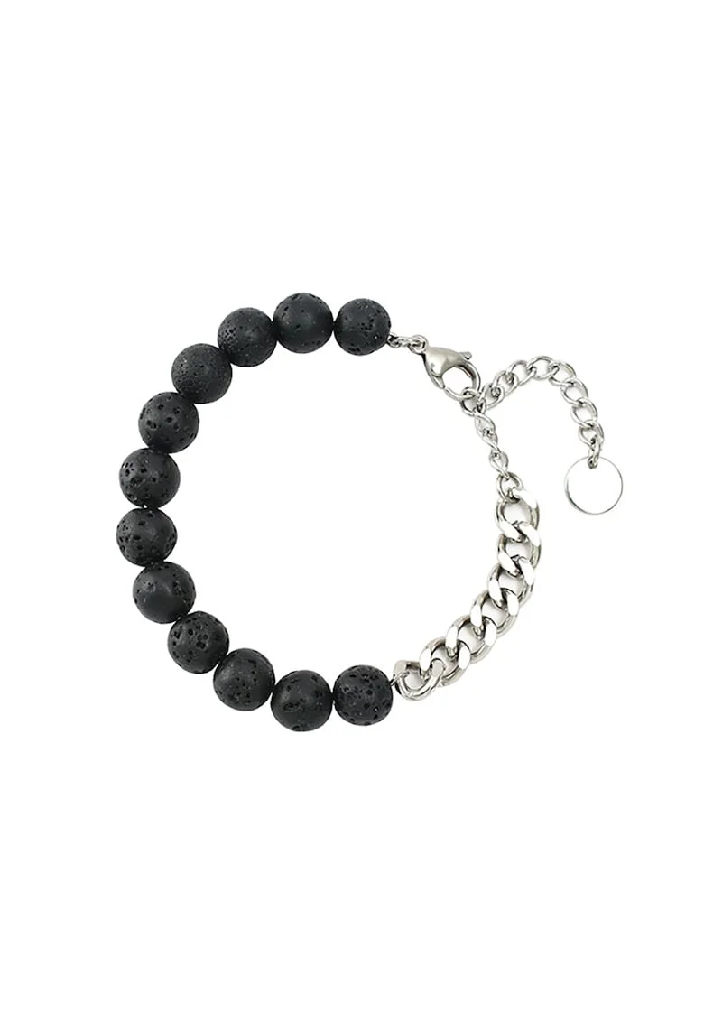Bratara inox 4356, Negru