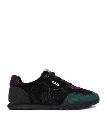 Adidasi sport  CEO-V12-1085-1, negru/verde