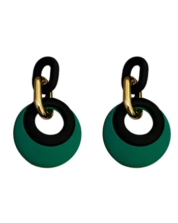 Cercei Geometrici 5955, Verde