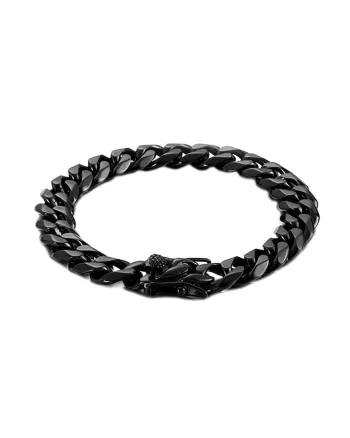 Bratara inox 4093, Negru