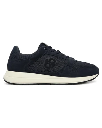 Pantofi sport barbati  model Vinston, piele naturala, albastru inchis,
