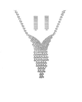 Set Colier si cercei 5688,  Argintiu