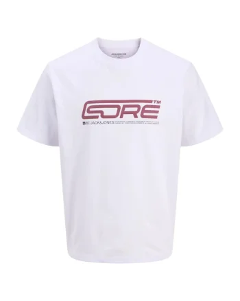 Tricou JACK &JONES Pulse Big Branding 53455, Alb