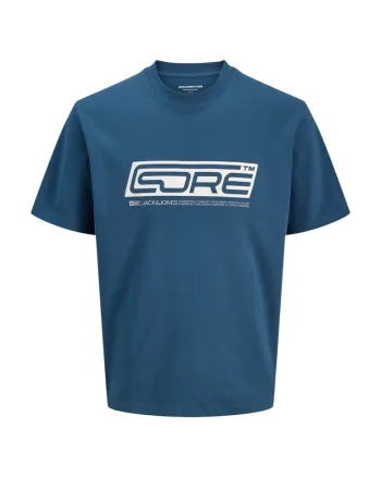 Tricou JACK &JONES Pulse Big Branding 53460, Albastru