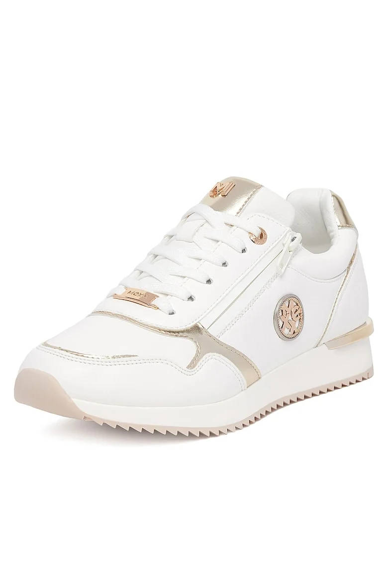 Adidasi sport femei  MI001013151W, piele ecologica, alb