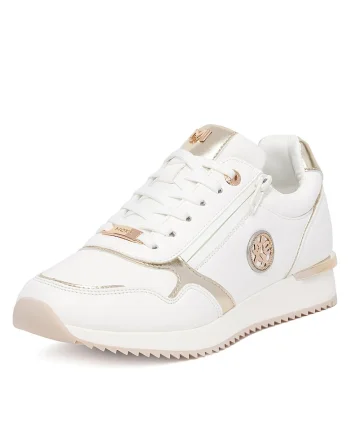 Adidasi sport femei  MI001013151W, piele ecologica, alb