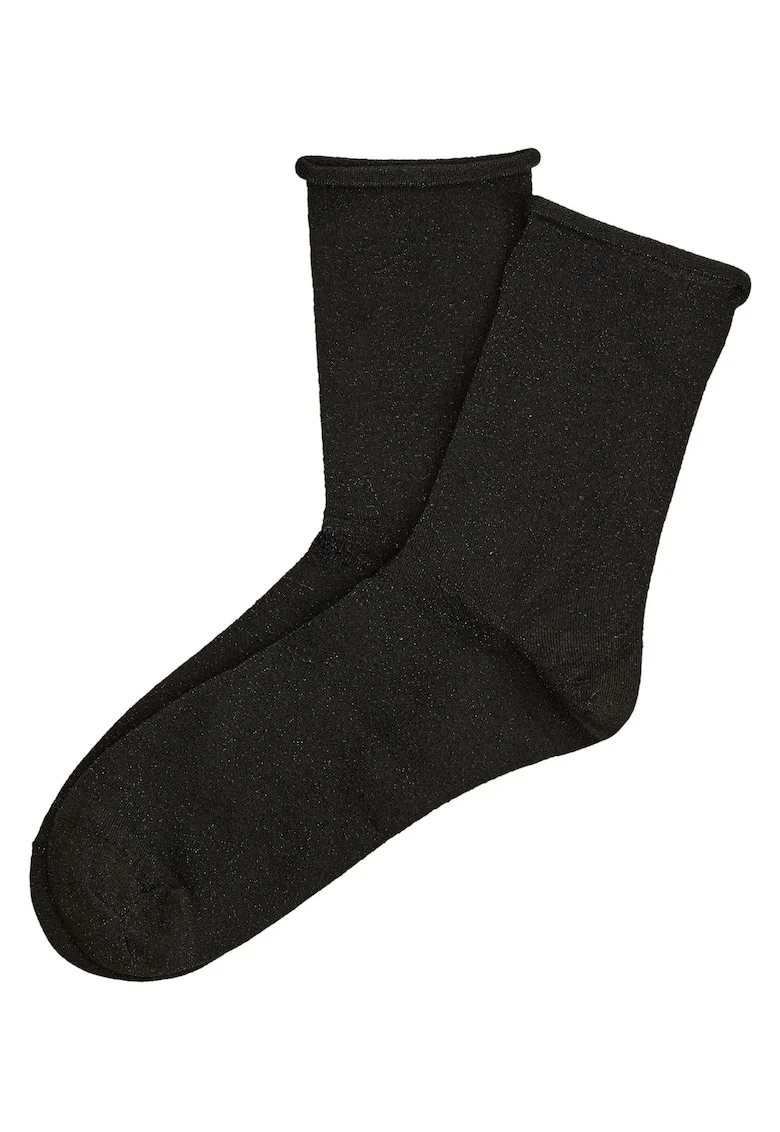 Sosete dama, Lungi, Elegante-stralucitoare, Negru, Anna, Negru