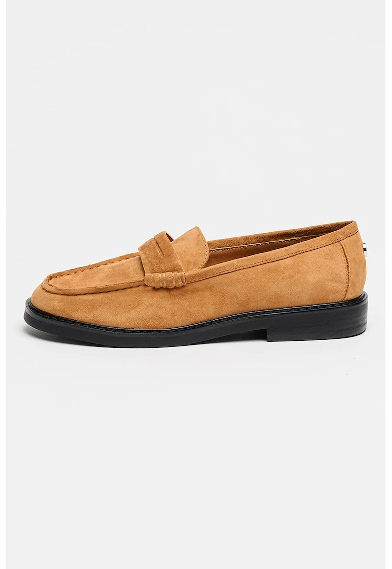 Pantofi loafer de piele Adison, Maro scortisoara