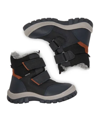 Ghete sport baieti  din piele naturala, multicolor