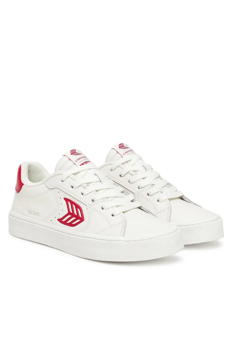 Pantofi sport dama,  White Salvas, piele naturala, alb,