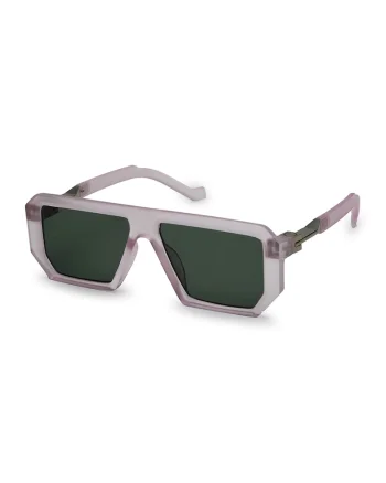Ochelari de soare aviator patrati, Gri cenusiu/Lila pal