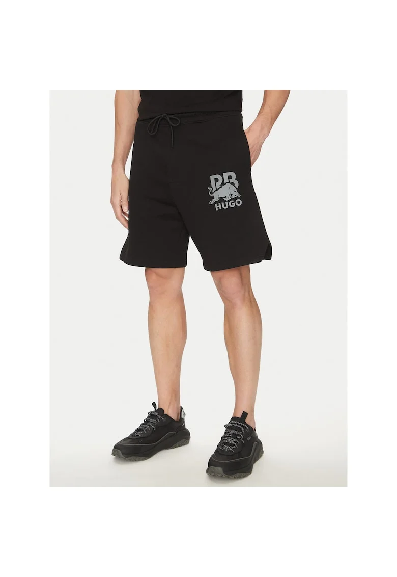 Pantaloni barbati,  negru, scurti, sport