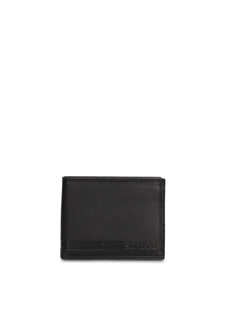 Portofel de piele Eldrin Prime, Negru