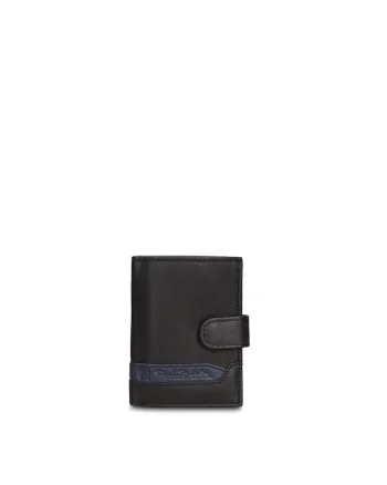 Portofel de piele Novara Chic, Negru