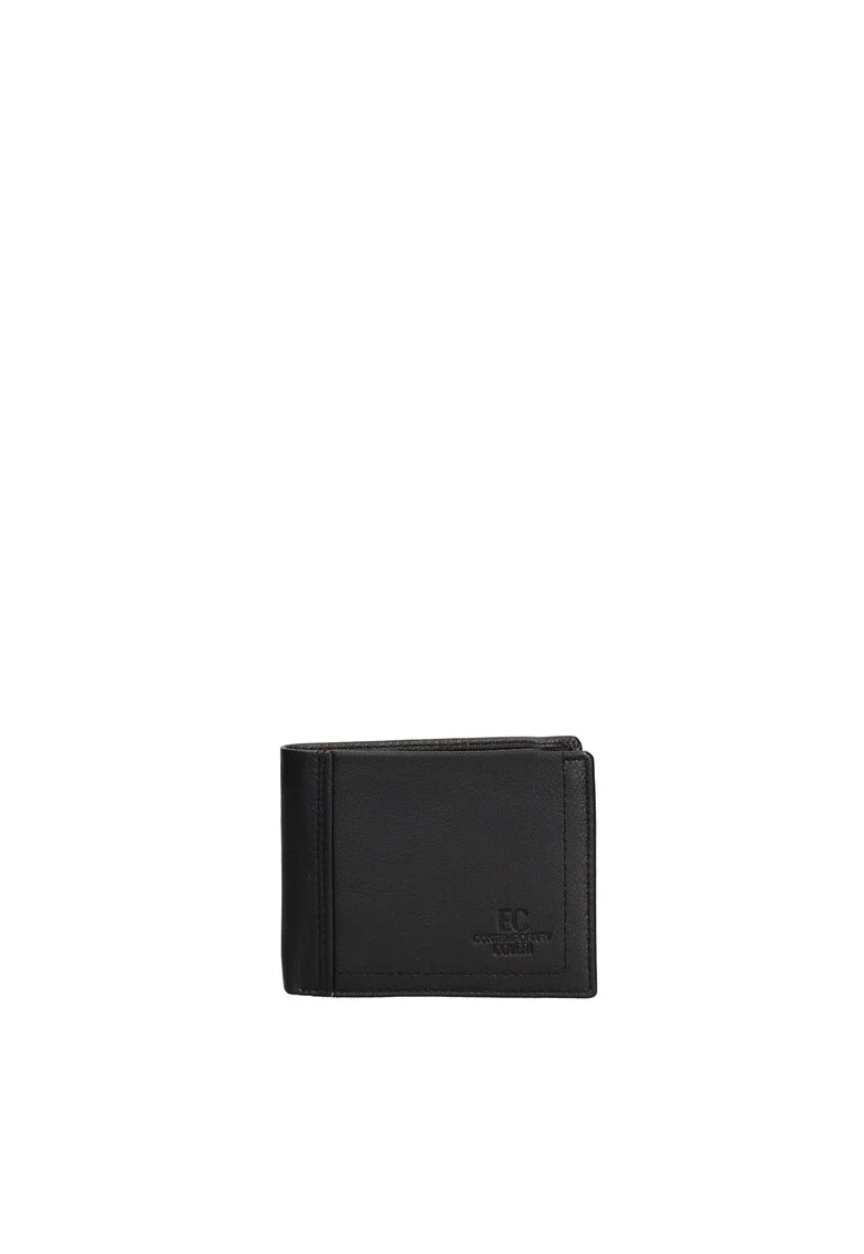Portofel din piele Novaris Elite, Negru