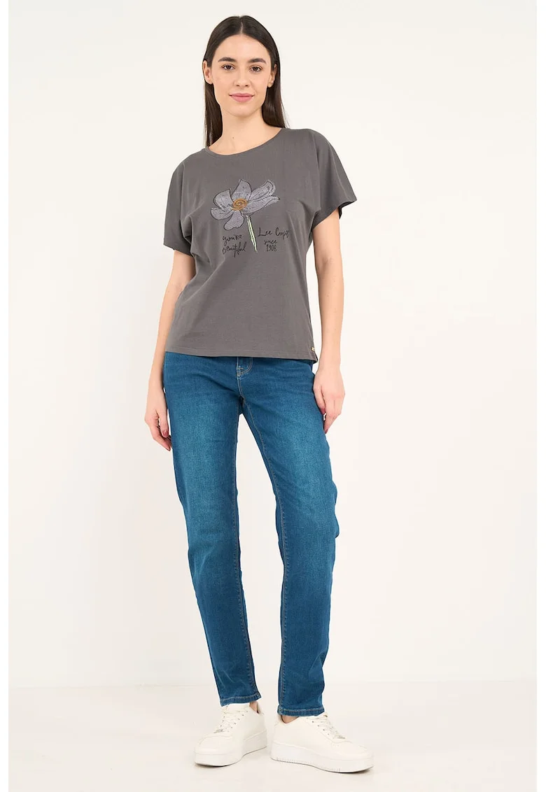 Blugi slim fit, Albastru petrol
