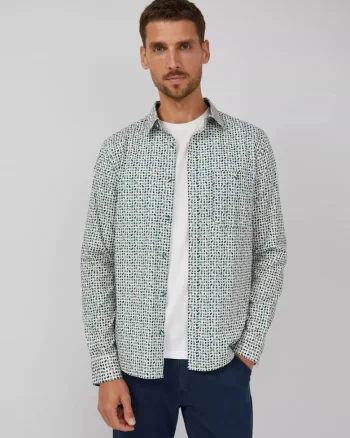 Cămașă bărbați,  Slim fit, imprimeu cu puncte, gri, Gri