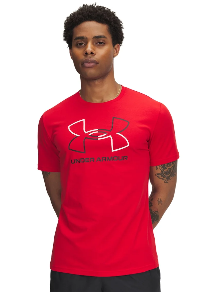 Tricou lejer Foundation, Rosu/Alb/Negru
