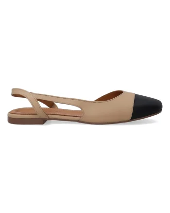 Sandale din piele cu model colorblock
