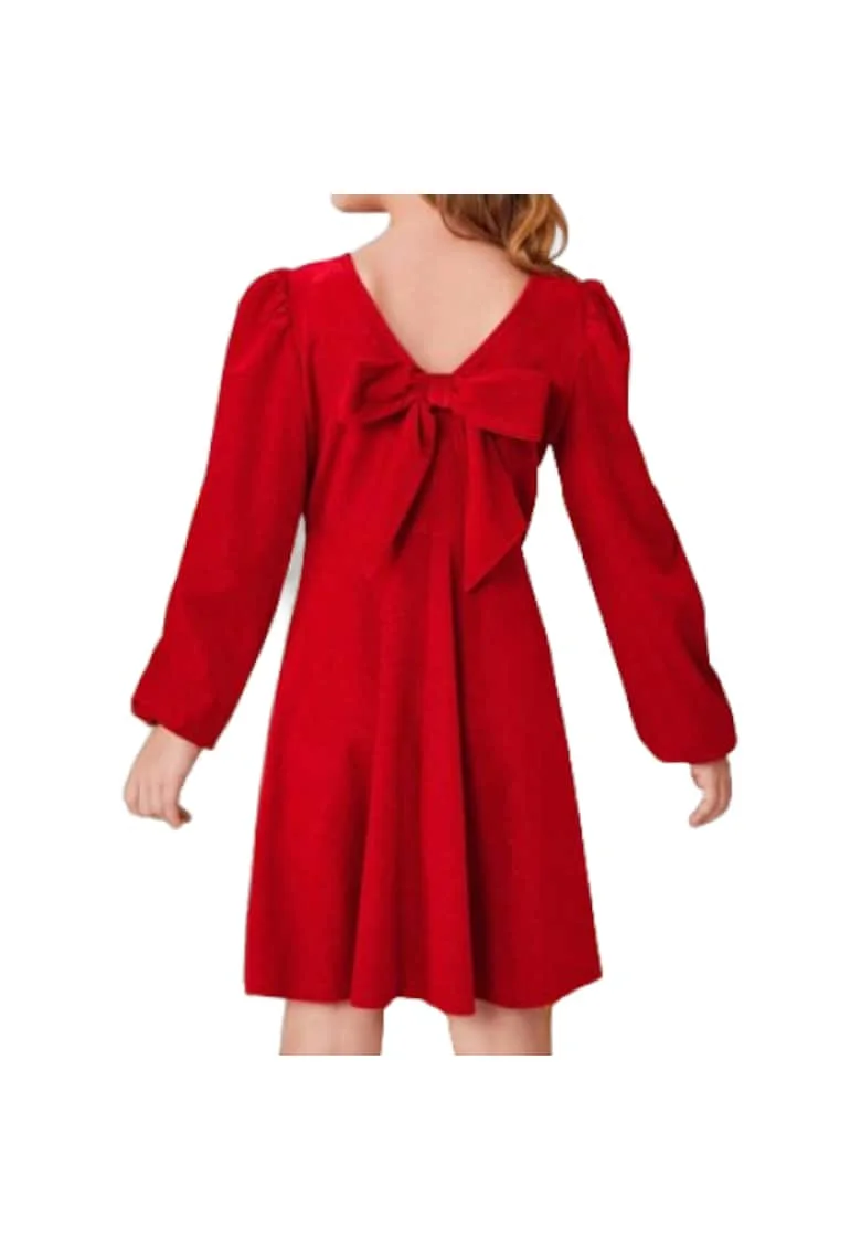 Rochie Fetițe Melissa Bordo - Eleganță, Confort și Stil pentru Evenimente Speciale, Rosu