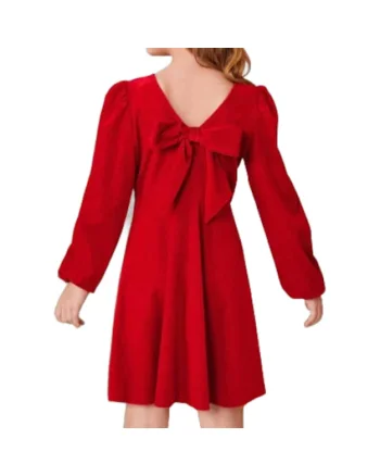 Rochie Fetițe Melissa Bordo - Eleganță, Confort și Stil pentru Evenimente Speciale, Rosu