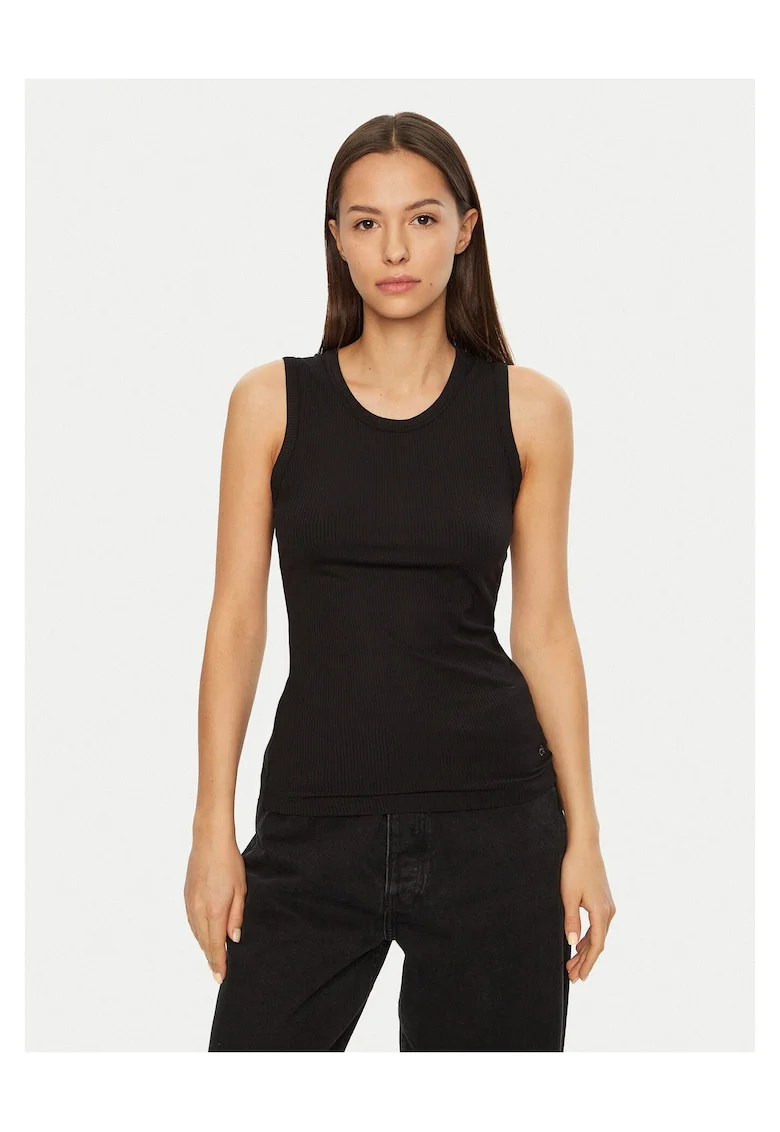 Maiou dama  negru, elastic