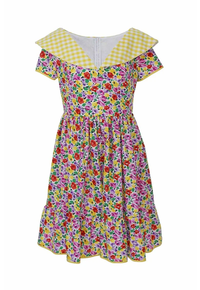 Rochie cu imprimeu floral Ines, Multicolor