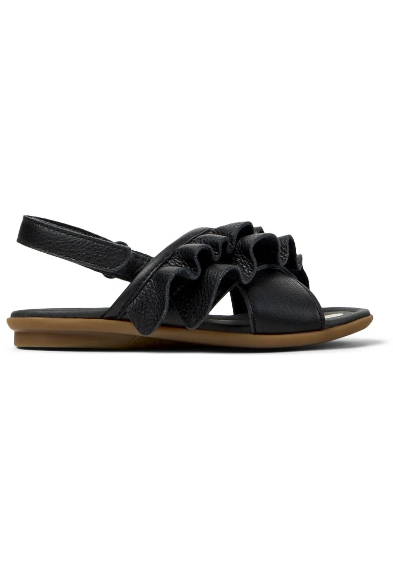 Sandale slingback din piele Right Twins, Negru