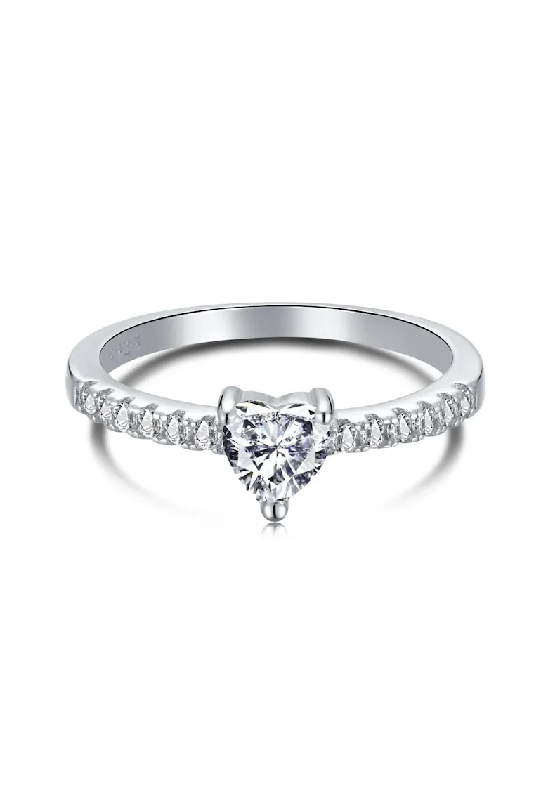 Inel Glamour din Argint cu Zirconiu Alb, pentru femei,