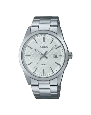 Ceas barbatesc  inox, argintiu, 41 mm