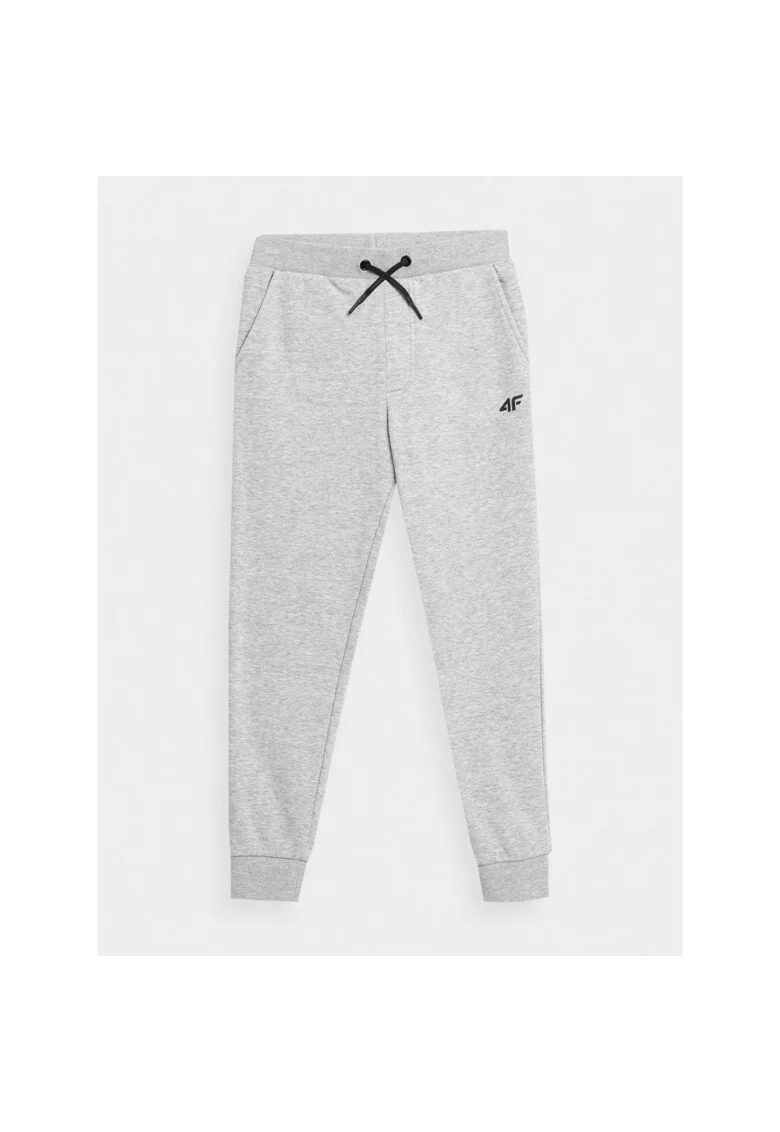 Pantaloni sport Baieti,  302877782, Bumbac, Gri