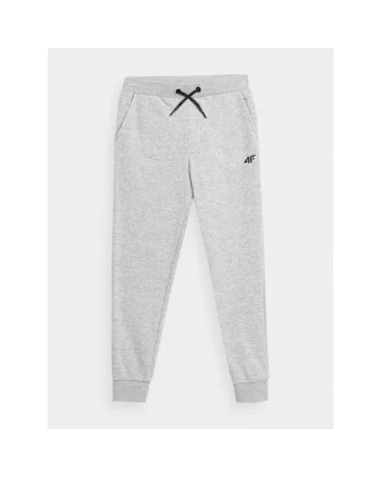 Pantaloni sport Baieti,  302877782, Bumbac, Gri