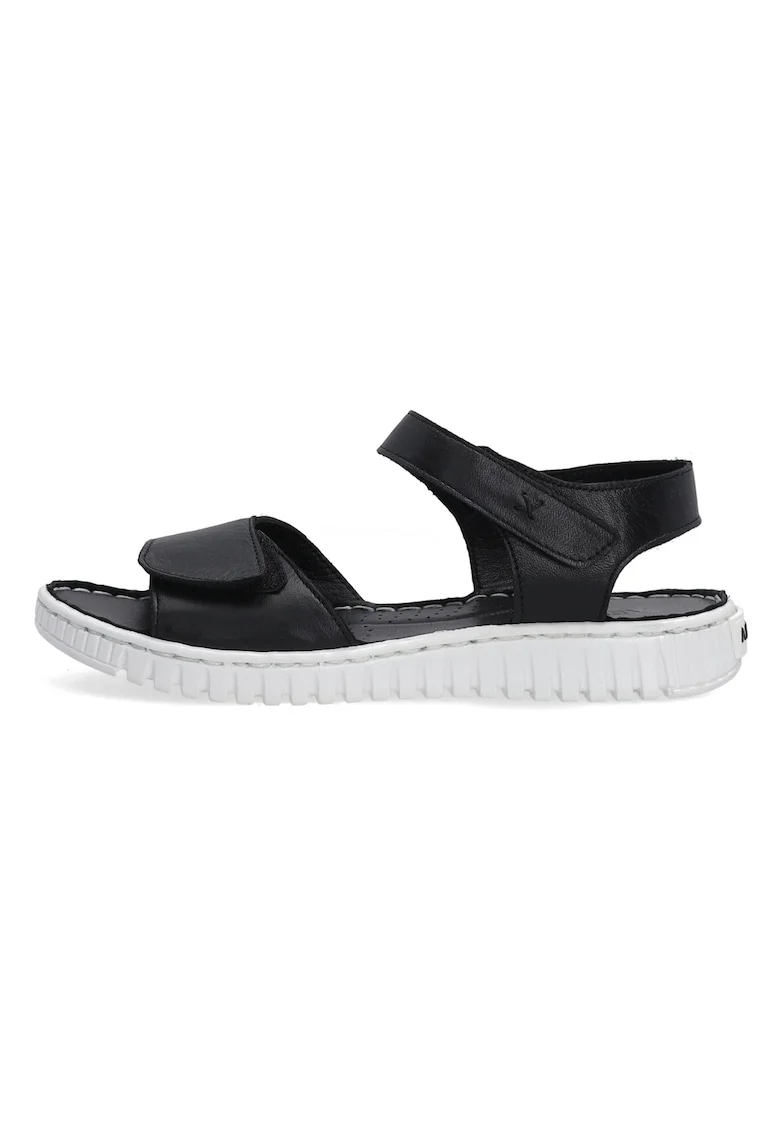 Sandale din piele cu inchidere cu velcro.