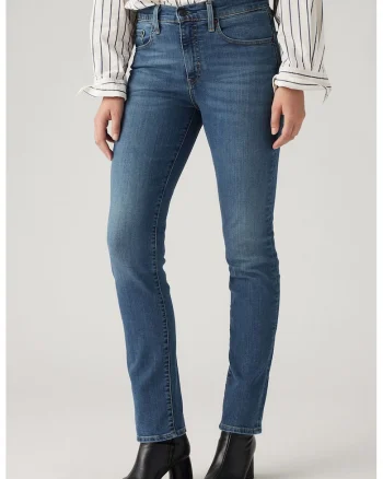 Blugi slim fit 724™, Albastru inchis melange